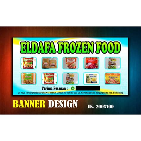 Detail Contoh Desain Banner Frozen Food Koleksi Nomer