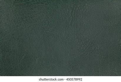 Dark Green Leather Texture Background Closeup Stock Photo