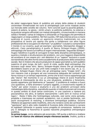 Antropologia pubblica una nuova possibilità PDF