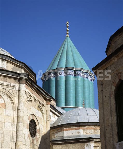 High Section View Of A Museum Mevlana Museum Konya Konya Province