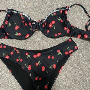 Swim Cherry Print Bikini Poshmark