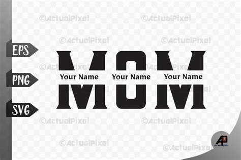 Mama Mom Mothers Day Sublimation Png Svg Graphic By Actual Pixel