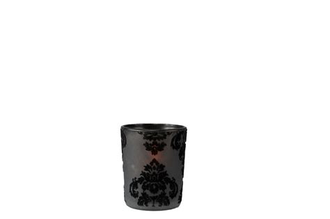 Tealight Holder Black Flock Chaircovers Over All