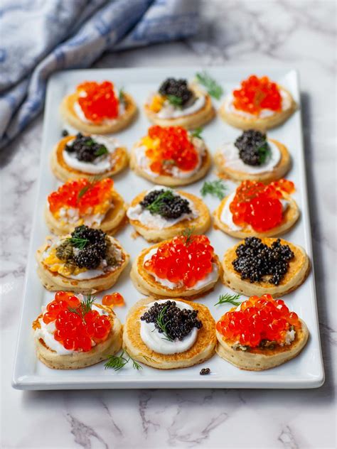 Easy Blini with Caviar (video) - Tatyanas Everyday Food