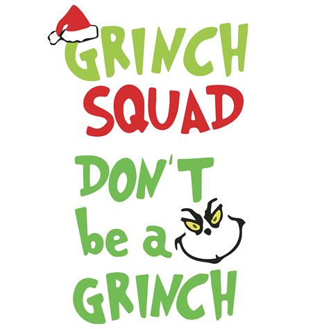 Grinch Squad Svg Grinch Christmas Svg Grinchmas Svg Grinc Inspire