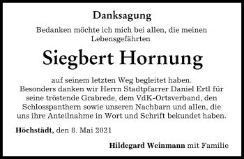 Traueranzeigen von Siegbert Hornung Allgäuer Zeitung