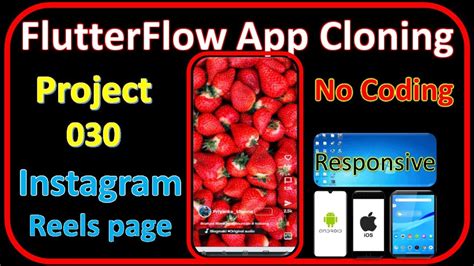 Flutterflow App Cloning Instagram User Reels Page Flutterflow App