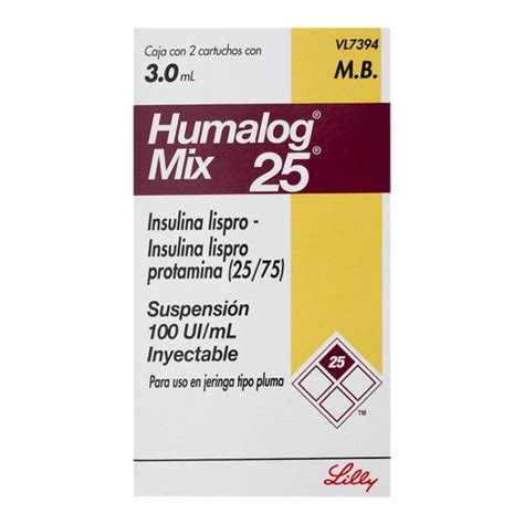 Humalog Mix Ui Ml Suspensi N Inyectable Pzas De Ml C U Walmart