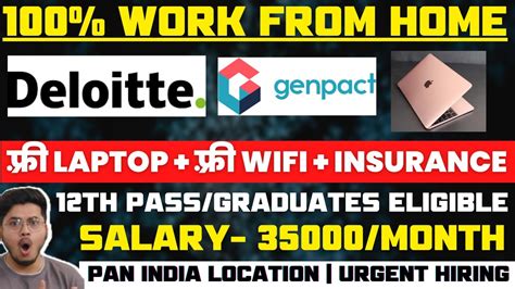 Deloitte Work From Home Jobs Genpact Recruitment Remote Jobs