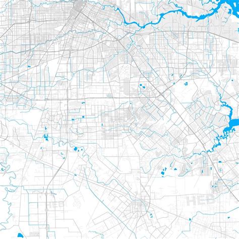 a map of the city of atlanta, with blue lines on it and water in the middle