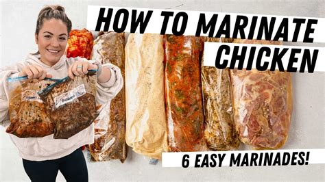 How To Marinate Chicken With Easy Marinades Youtube