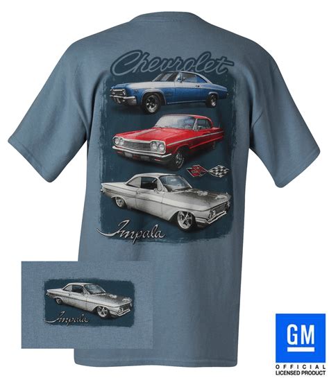 61 62 63 64 65 66 67 68 69 Impala T Shirt Gm Licensed Blue Xl Ex