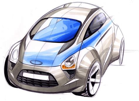 Ford Ka Design Sketch By Andrea Di Buduo Car Body Design