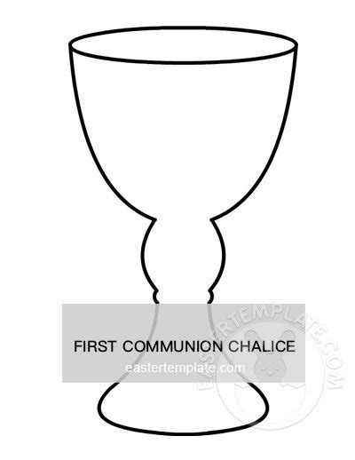 First Communion Chalice Template Printable Easter Template