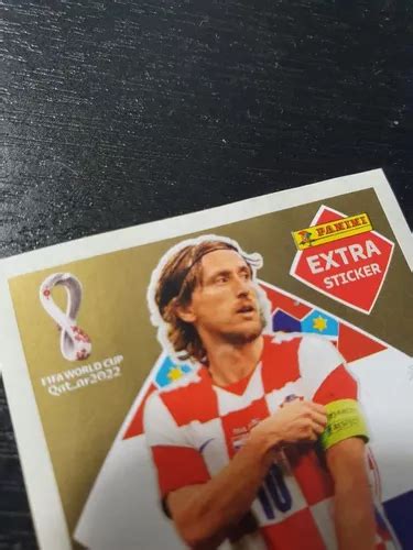 Luka Modric Gold Extra Sticker Panini Qatar Original En Venta En