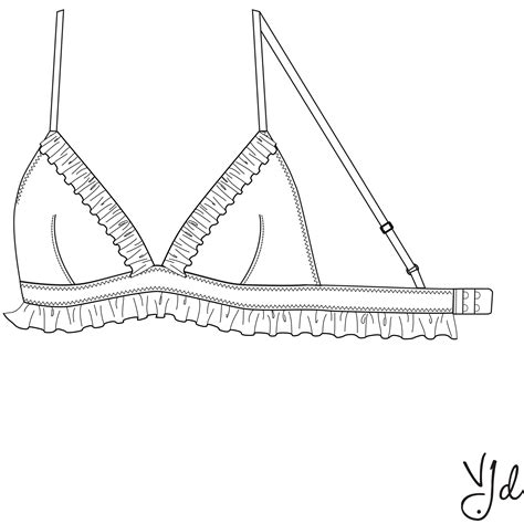 New Technical Drawing Millicent And Coco Bra And Brief — Van Jonsson Design