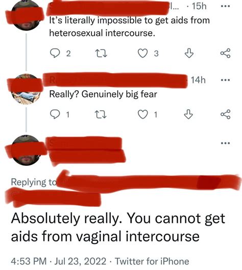 “you Cannot Get Aids From Vaginal Intercourse” Arethestraightsokay