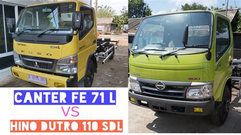 Komparasi Mitsubishi Canter FE 71L Dengan Hino Dutro 110 SDL YouTube