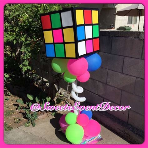 80s Theme Rubix Cube Quinceañera Party Ideas Photo 8 Of 11 Rubix