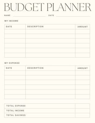 Printable Monthly Budget Planner Budget Template Finance Denmark | Hot ...