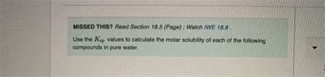 Solved Missed This Read Section Page Watch Iwe Chegg