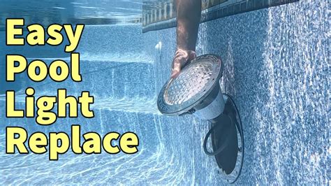 Replace A Swimming Pool Light Underwater Video Youtube