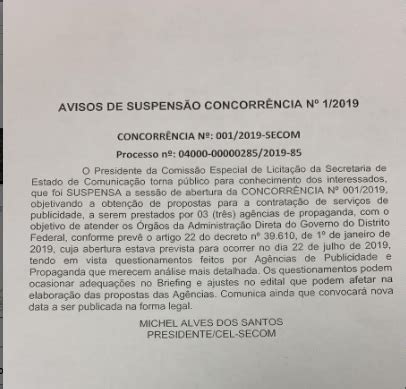 Gdf Suspende Concorr Ncia Para Adequa O De Edital Fernando Vasconcelos