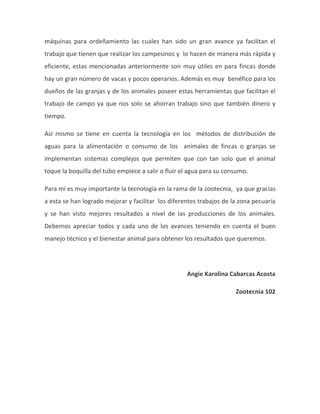 La importancia de la tecnología en la zootecnia PDF