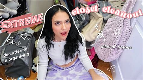 Extreme Closet Cleanout Decluttering And Organizing For Youtube