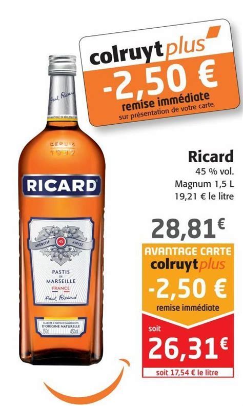 Promo Ricard Chez Colruyt