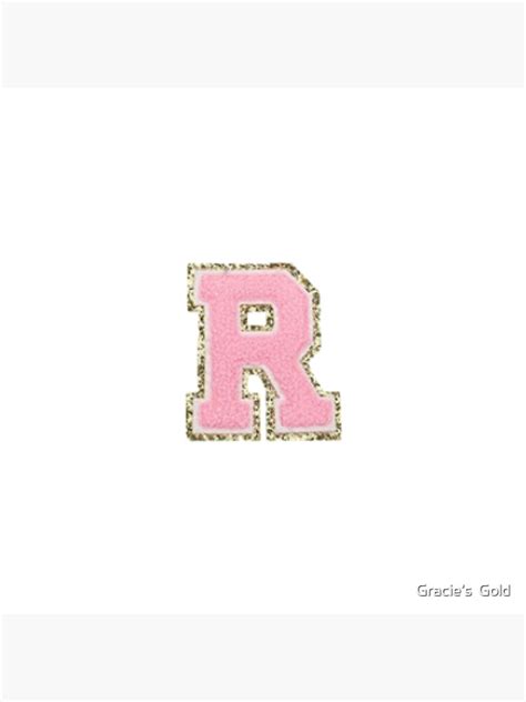 Preppy Pink Varsity Letter R Poster For Sale By Corsiglia Redbubble