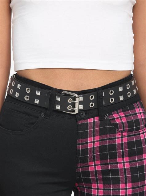 Hot Topic Black Grommet Pyramid Stud Belt Bramalea City Centre