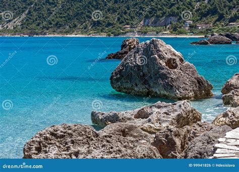 Amazing Landscape Of The Agios Nikitas Beach Lefkada Ionian Islands