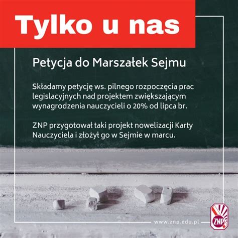 Znp Z O Y W Sejmie Petycj Ws Pilnego Procedowania Projektu