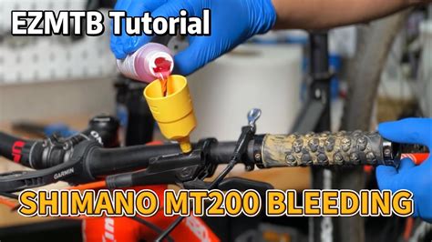 How To Bleed Shimano Mt200 By EZmtb 2023 Base Model Kit YouTube