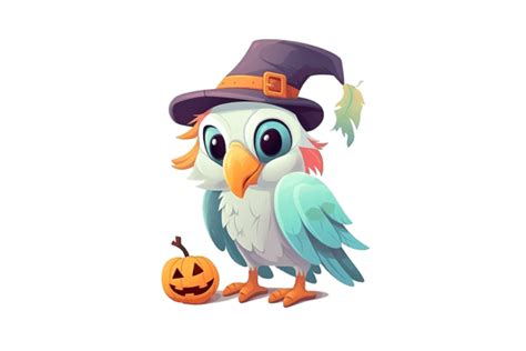 Halloween Cute Parrot Graphic By Gornidesign · Creative Fabrica