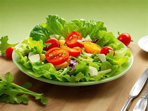 Premium Ai Image Fresh Salad