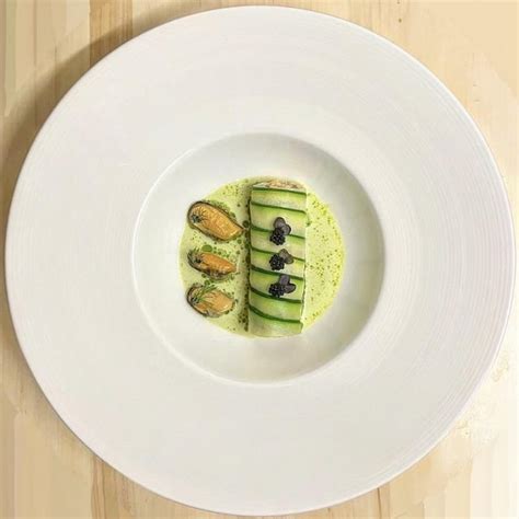 Lobster Courgette Roulade with Mussels, Garlic Parsley Sauce and ...