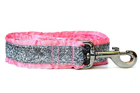 Pink Dog Leash 1 Glitter Dog Leash - Etsy