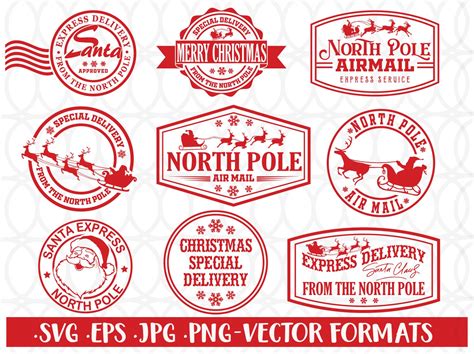 Santa Claus North Pole Stamp