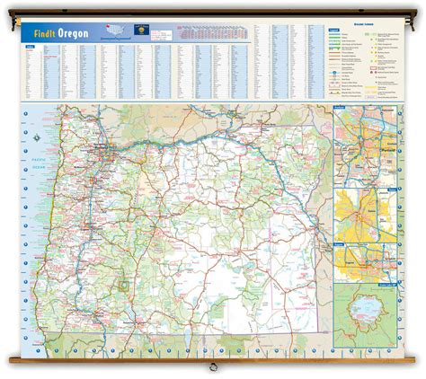 Oregon Reference Pull Down Map World Maps Online