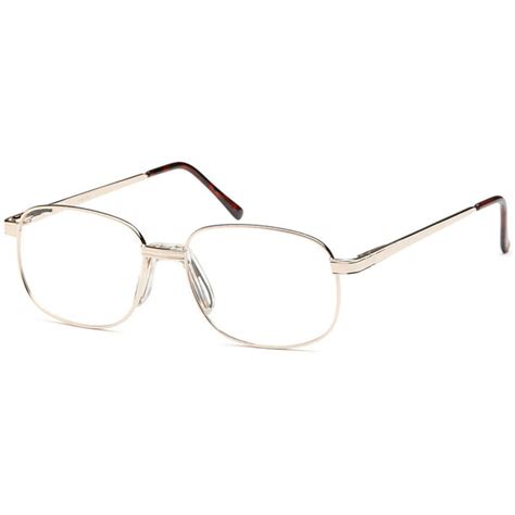 Mens Eyeglasses 53 16 140 Gold Metal Generic Brand