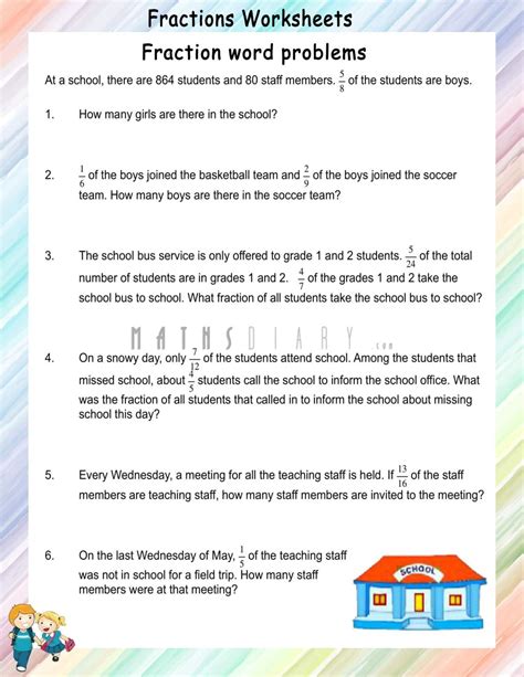 Multiplying Fractions Word Problems