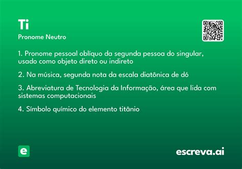T I Significado