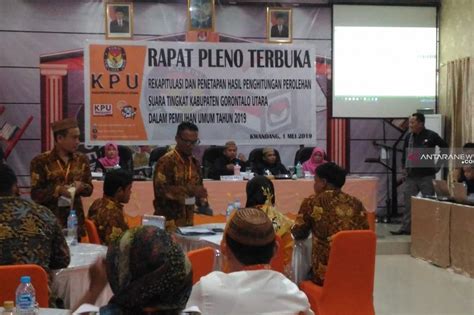 Rekapitulasi Hasil Penghitungan Suara Hari Di Gorontalo Utara