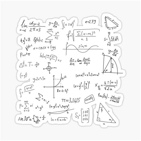 Math Doodle 2 Sticker For Sale By Ventumpluviam Redbubble