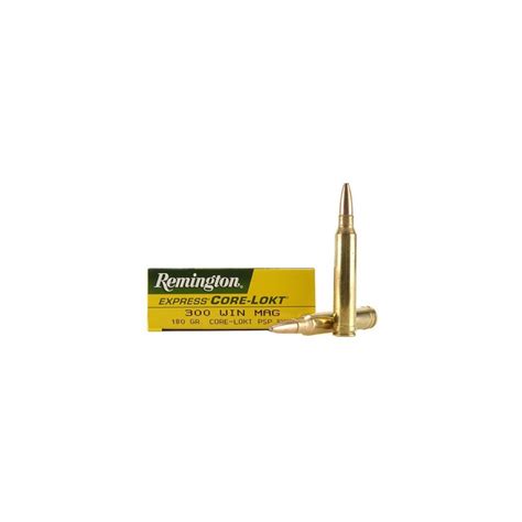 Bala Remington 300 Winchester Magnum Core Lokt 180gr Armeria Castro