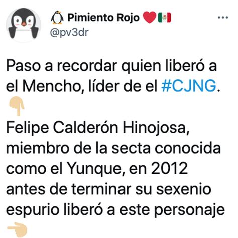 Calderón Tachó De Inaceptable Amenazas Del “mencho” A Periodista Y