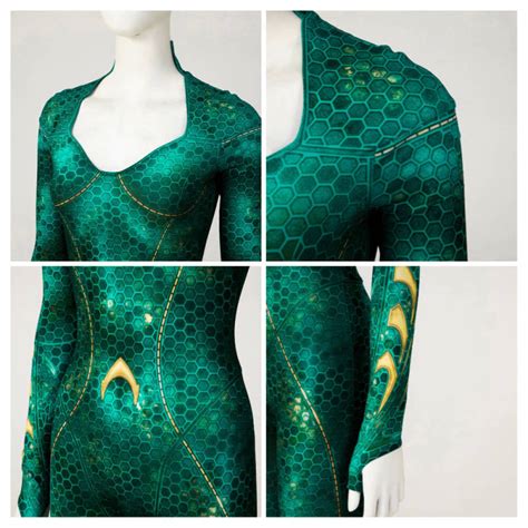 Aquaman 2 Mera Cosplay Costume DC Superheroine Amber Heard Movie ...