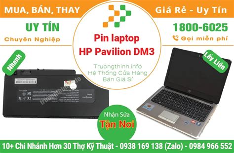 1Sửa Chữa Thay Pin Laptop HP Pavilion DM3